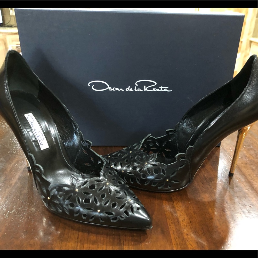 Oscar De La Renta Stiletto Size 37 or US Size 7